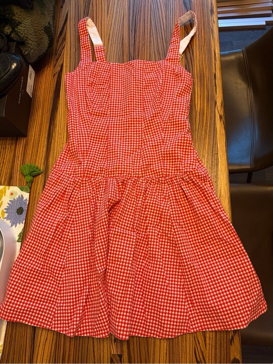 Abercrombie & Fitch Dresses & Skirts - Abercrombie & Fitch Red Gingham Skort